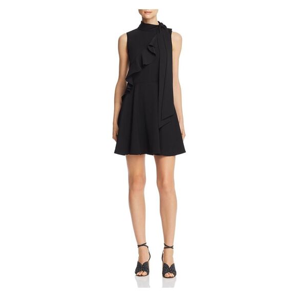 Jaygodfrey Dresses & Skirts - Jaygodfrey Womens Black Sleeveless Short Shift Cocktail Dress Size: 4